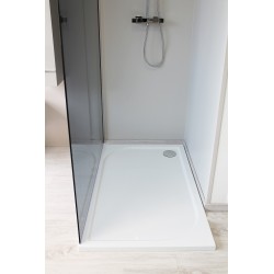 Receveur Béton 80x160 antidérapant blanc Contemporain