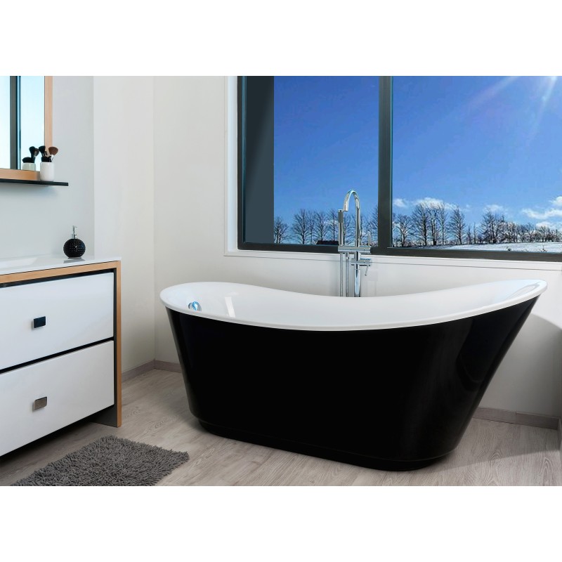 BAIGNOIRE ILOT LALIE NOIRE noire Moderne