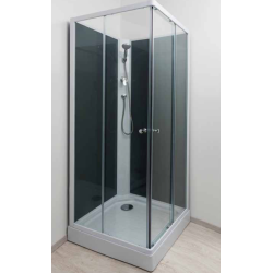 cabine non hydro 80x80 minea grise gris Classique