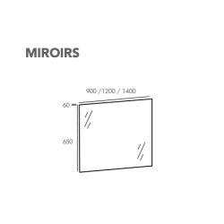 Miroir rectangulaire  IROKO