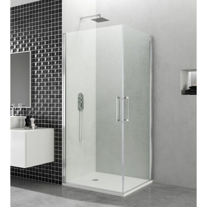 Paroi de douche d'angle portes battantes HELIA K