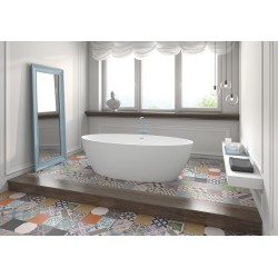 Baignoire ilot Solid Surface SPACE de  chez Hidrobox