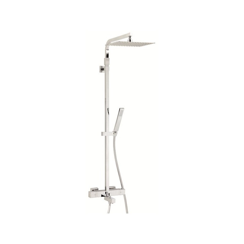 Colonne Bain Douche thermostatique TOUAREG Valentin avec tablette porte objets