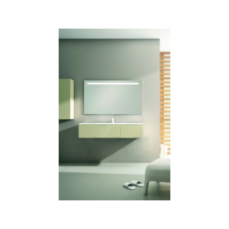 Miroir JAVA avec LED intégrées rampe horizontale - commande sensitif