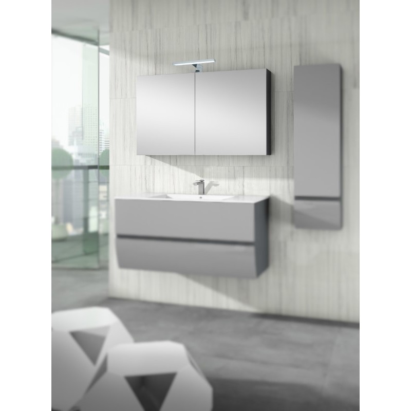 Armoire de toilette miroir BERTY 2 ou  3 portes 