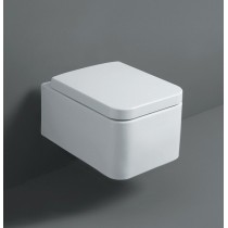 Cuvette WC suspendue design collection FLOW de SIMAS blanc brillant