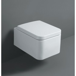 Cuvette WC suspendue design collection FLOW de SIMAS blanc brillant