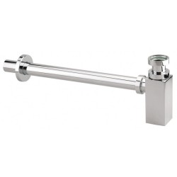 Siphon Chrome Square Valentin pour vasque et lavabo suspendu