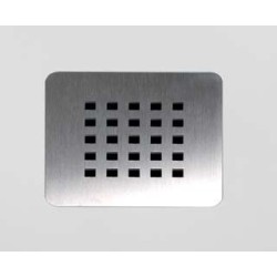 Option grille inox carrée pour receveur Hidrobox