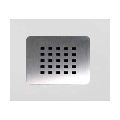 Option grille inox carrée pour receveur Hidrobox