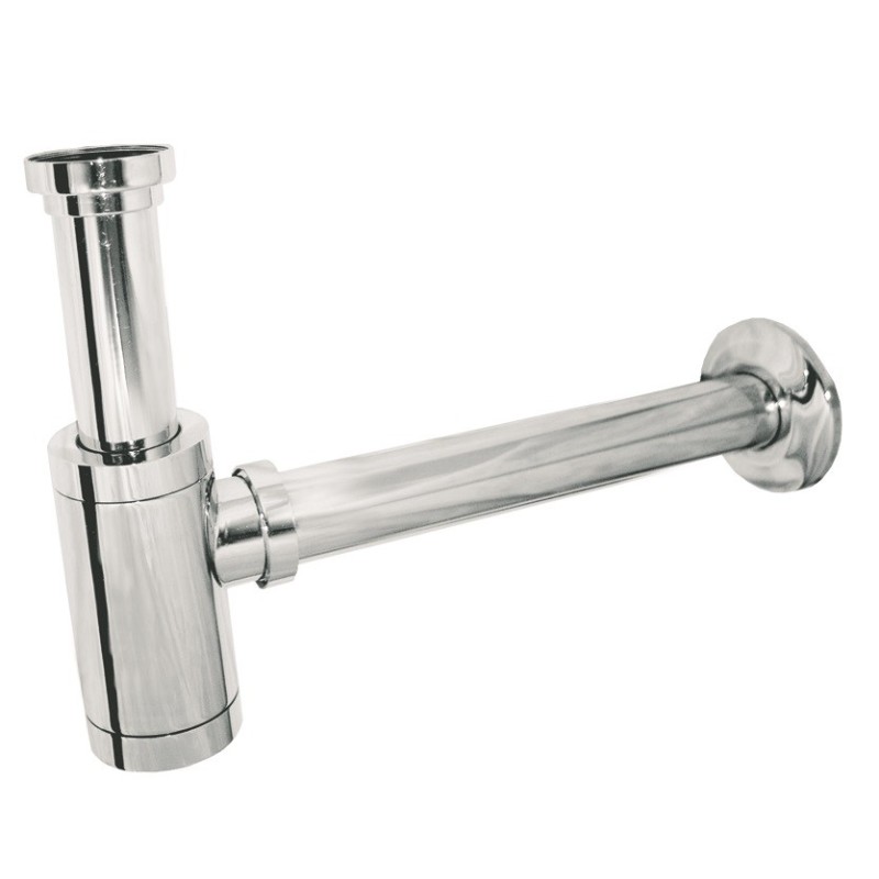 Siphon Chrome design pour lavabo suspendu