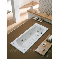 Baignoire BALNEO Droite hydromassante SPACE 170 x 70 BioSystem Eau Air