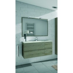 Meuble de salle de bain suspendu BORNEO 4 tiroirs