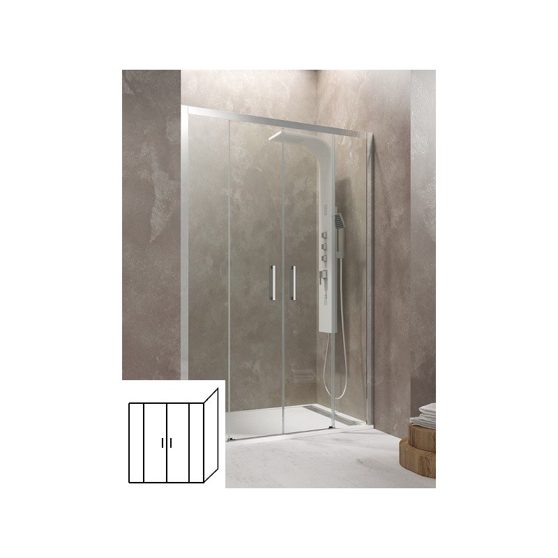 Paroi de douche d'angle TETHYS SPAZIO