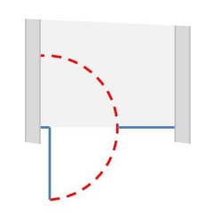 Option ouverture porte battante IN-OUT 180°