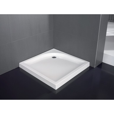 Receveur acrylique carré 90 x 90 cm pose semi-encastrée VISUAL Hidrobox