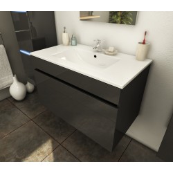 Ensemble de salle de bain  à suspendre LECCE longueur 80 cm 