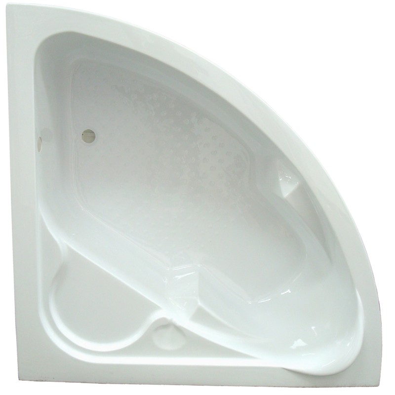 BAIGNOIRE ANGLE 135X135 blanc Contemporain